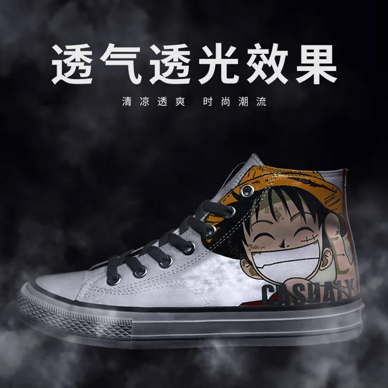 

Hight-top Canvas Shoes Male STUDENT'S Spring And Autumn Casual Shoes Cloth Shoes MEN'S Flat Shoes 2019 Summer New Style Rubber V