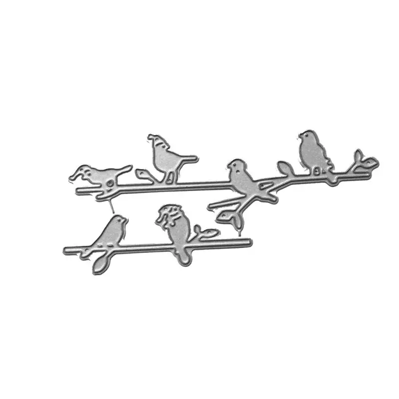 DIY Branch Bird Cutting Dies Stencil Scrapbooking Paper Card Embossing Crafts