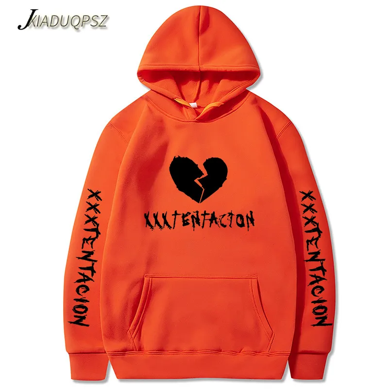 Новейшая мода xxxtentacion толстовка с капюшоном Rip xxxtentacion хип хоп Rapper толстовки Jahseh Dwayne Onfroy revenge мужская одежда - Цвет: WM16 Orange