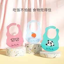Babero de Gel de sílice súper suave para bebé, almohadilla de silicona para el pecho, bufanda impermeable, accesorios de alimentación para comer y eructar