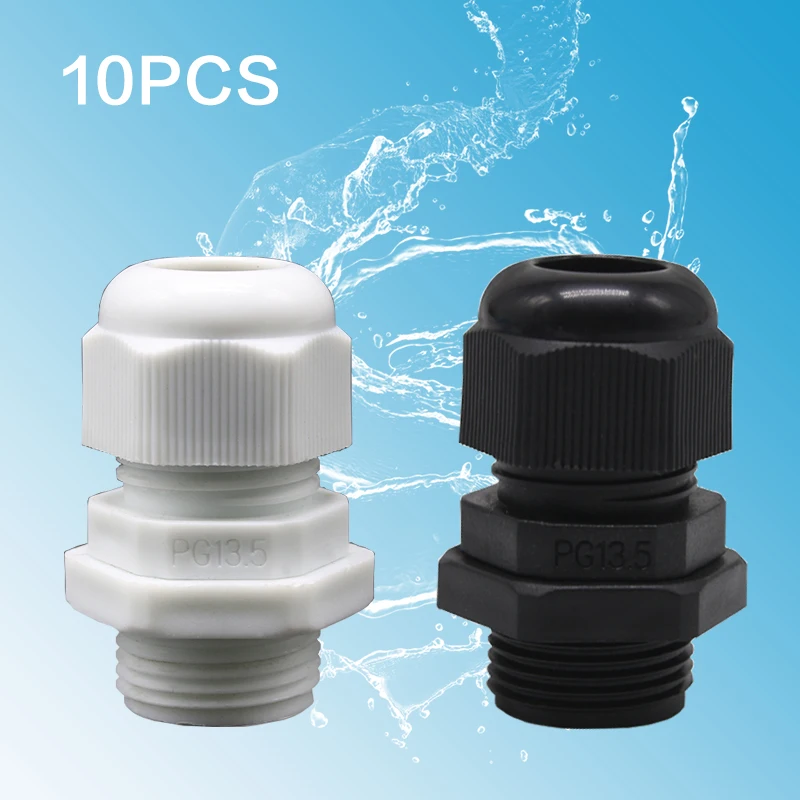 10 шт. белый IP68 PG7 для 3-6 5 мм PG9 PG11 PG13.5/16/19/21/25/29/36 проводной кабель CE