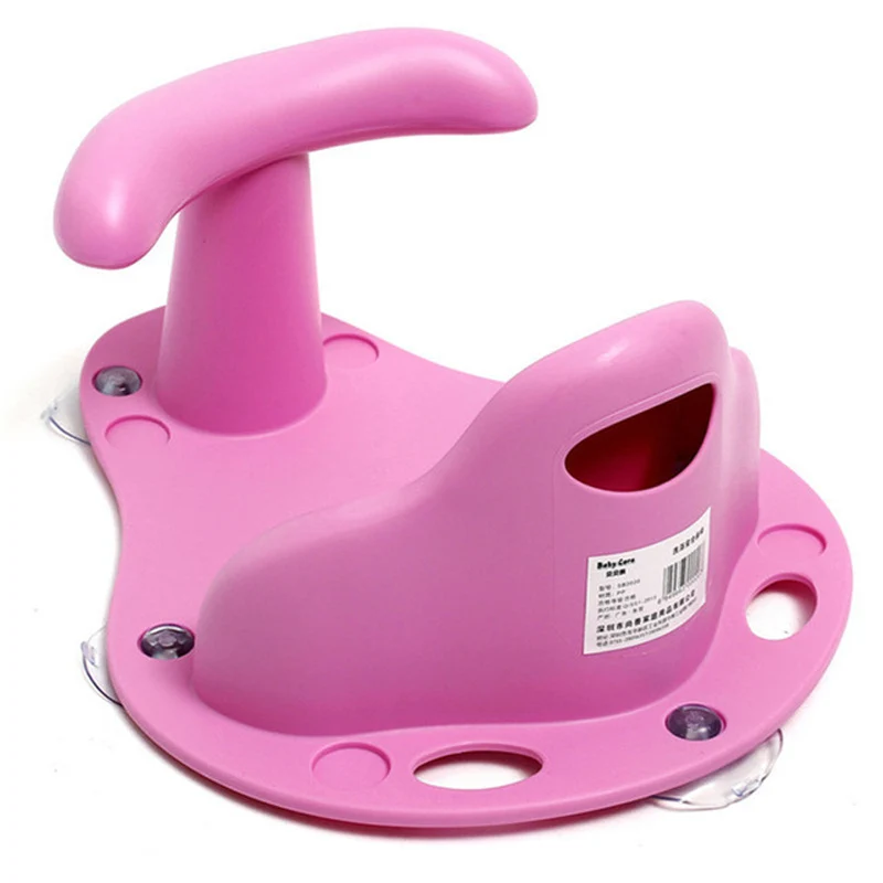 Розовый IMBABY Baby Bathtub Seat Tub Seat Security Anti Slip Baby Care Children Bathing Seat Washing Toys Four Color Baby Gift - Цвет: Розовый