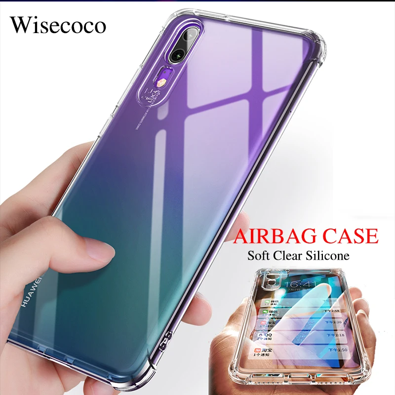 Мягкий силиконовый чехол с подушкой безопасности для Huawei P20 P30 Mate 20 Pro Lite Nova 3i 3e 4e 4