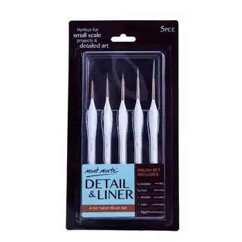 

5Pcs/set Weasel's Hair Hook Line Brush Pen Watercolor Soft Hair Oil Painting Ultra-fine Hand-painted Pen Gouache Art Supplies