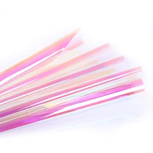 SUNICE 39," x16.5ft Радужный эффект Переливающаяся оконная пленка декоративная стеклянная Наклейка Цвет хамелон самоклеящаяся