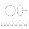 DALARAN Hoop Earrings 925 Sterling Silver Circle Round Huggie Hoop Earrings For Women Men Fashion Simple Jewelry ► Photo 2/6