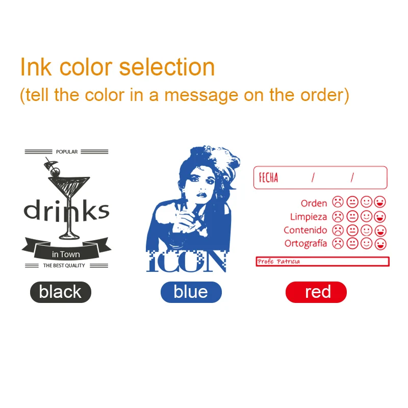 Professional Rectangular Photosensitive Stamp Personal Seal Wedding Customized Stamp name stamp self ink stamps 50x80mm Biggest Size
