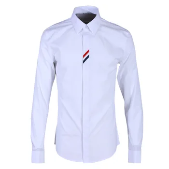 

Double Door Spell Weaving Belt Shirt Male Men's Wear Brand Men's Shirt Guangzhou Clothing Men Shirt