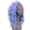 Charisma Short Wig Heat Resistant Hair Synthetic Lace Front Wig Side Part Blue Wigs Short Bob Style Lace Wigs for Women ► Photo 2/6