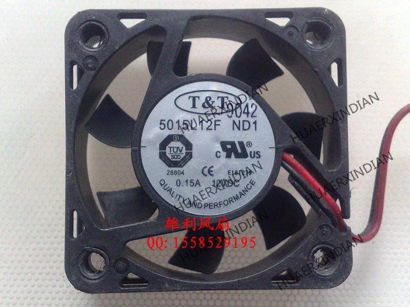 

Original NEW 5015L12F ND1 12V 0.15A 5CM 5015 2wire Motor protection cooling Fan high quality