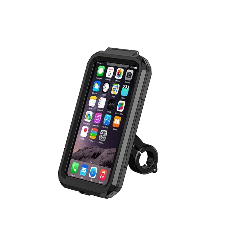 iphone desk stand Waterproof Case Bike Motorcycle Phone Holder Wireless Charger Handlebar Rear View Mirror 3 to 6.8" Cellphone Mount Bag Motorbike mobile wall stand