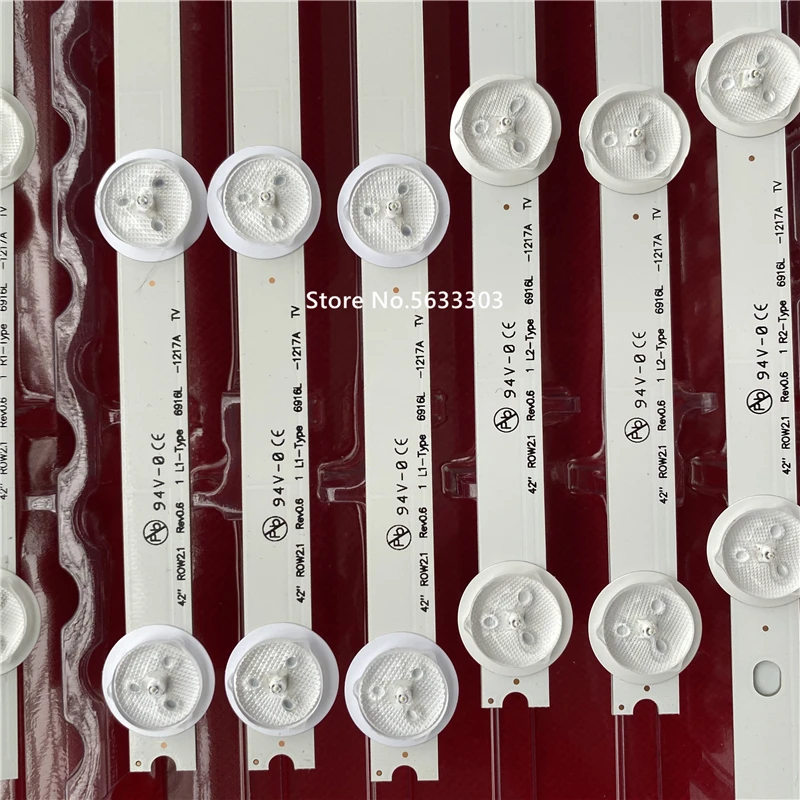5 комплектов Светодиодная лента подсветка для LG 42LN540 42LN5400 42LN5403 42LA620V 42LA6218 42LA621S 42