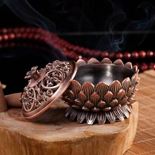 Классический ретро буддийский кирсит Йога отель ароматерапия диффузор курильница в форме лотоса античный расслабляющий Рабочий стол