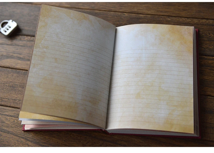 A5 замок для дневника книга канцелярский блокнот, 9,25x6,89 дюйма, 144 листов, TPN056