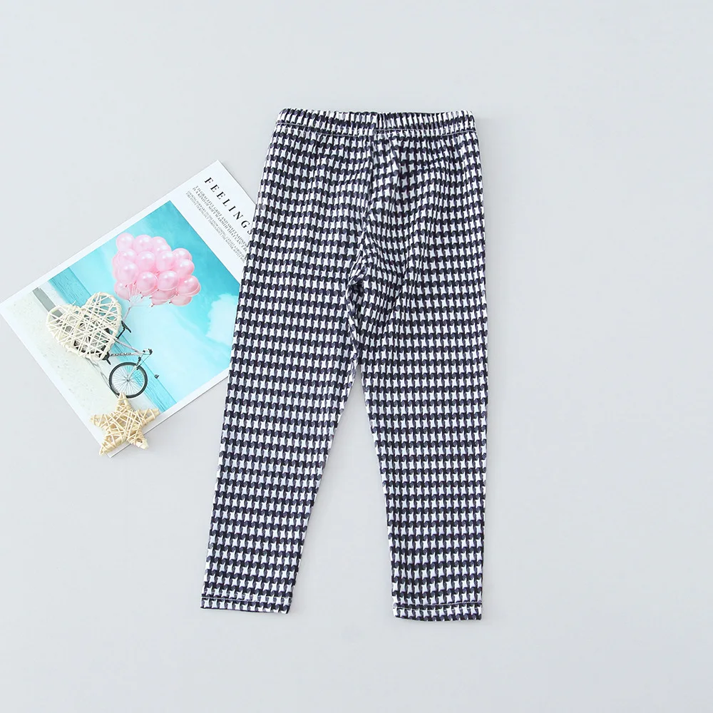 

Fashion New Children's Leggings Cute Stretch Plaid Print Leggings For Girl Autumn Kids Warm Pants 2-6Y