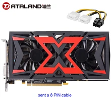 Dataland RX580 видеокарта 8 Гб Radeon RX580 8 г видеокарты для AMD Дисплей порт HDMI DVI-D PCI-E3.0* 16 рабочего стола