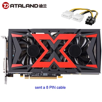 

Dataland RX580 Graphics Card 8GB Radeon RX580 8G Video Cards for AMD Display Port HDMI DVI-D PCI-E3.0*16 DesKtop Used