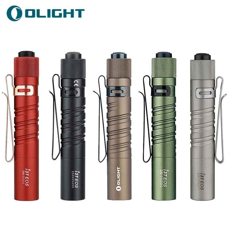 New Olight I3T EOS Desert Tan 180 Lumens Dual-Output Slim EDC 
