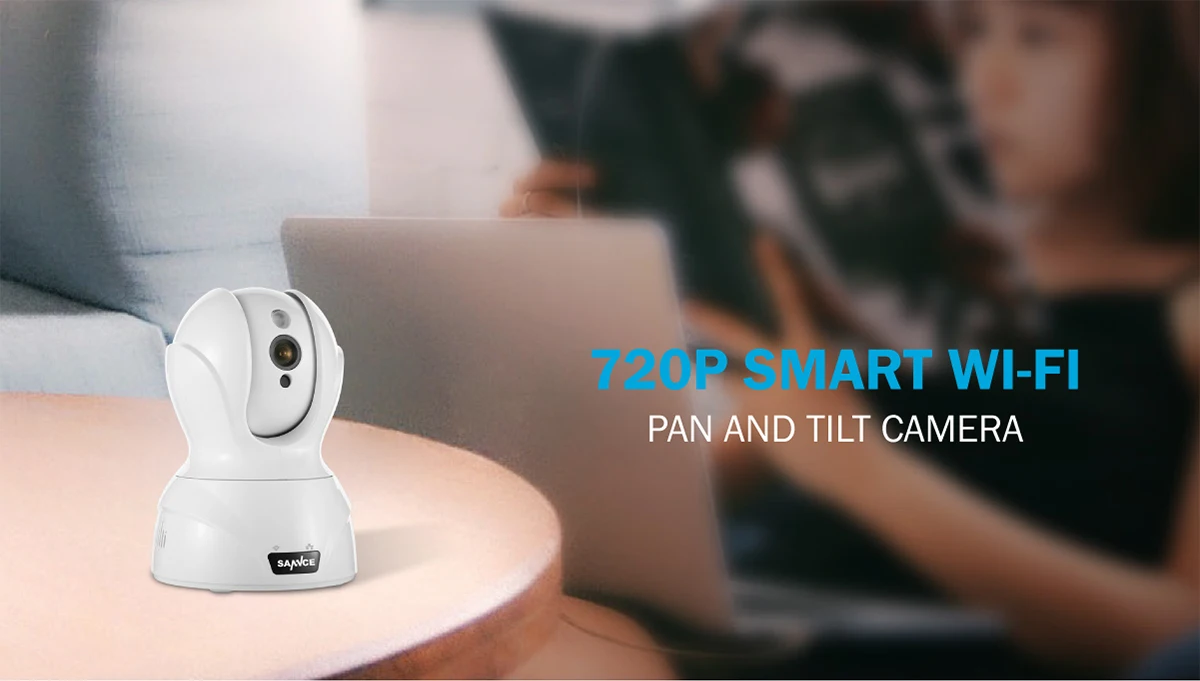 Annke 720P умная Беспроводная ip-камера безопасности, Wi-Fi, панорамирование и наклон, двухсторонняя аудио камера для внутреннего видеонаблюдения, для смартфона, ПК, планшета