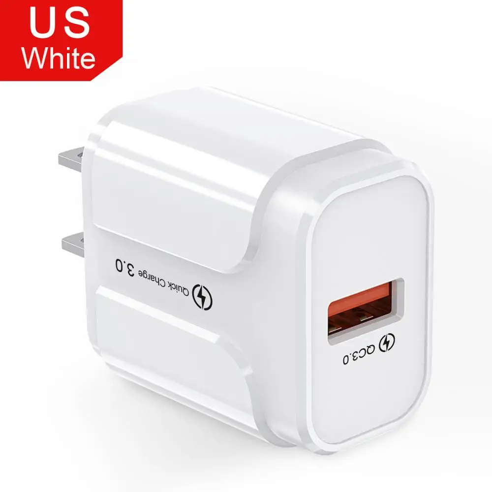 Udyr Quick Charge 3,0 Usb зарядное устройство QC3.0 настенное зарядное устройство для мобильного телефона для iPhone 11 Xiaomi Mi 9 Tablet iPad EU US QC Быстрая зарядка - Тип штекера: US White