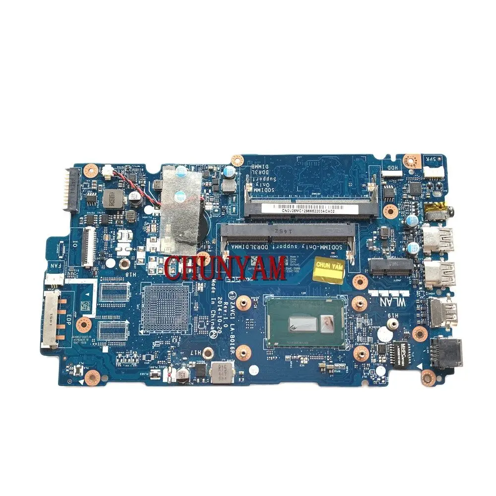 Новая деталь для inspiron 5448 5548 5443 материнская плата ноутбука ZAVC1 I5-5200U V25MC 100%