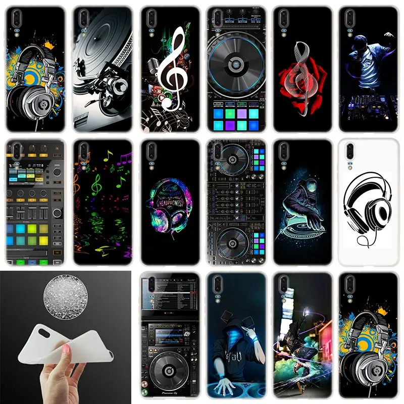 Мягкий силиконовый чехол для телефона ddj dj music Huawei P30 P20 P30Pro P10 P9 P8 Plus Lite 2017 P samrt 2019 |