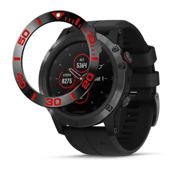 

Stainless Steel Bezel Ring for Garmin Fenix 5X Plus Bands Anti Scratch Ring Protection Design for Fenix 5X Plus Watch Accessory