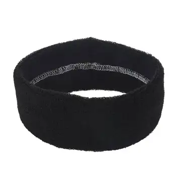 

1PC Unisex Elastic Sweatband Headband Tennis Basketball Yoga Sport Color:Black