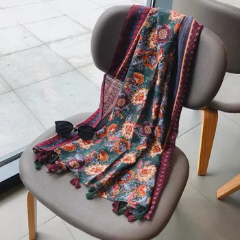 

2020 luxury Summer Scarf women thin scarf spring and autumn wear all kinds of bibs beach towel super sun proof shawl long scarf