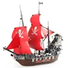 Enlighten-Barco Pirata grande de bloques de construcción, barco con cañones, juguete de Ladrillos educativos para niños, sin caja ► Foto 1/3