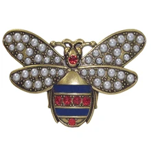 

New Style jeans dress General Purpose rhinestone women Bee Belt Buckle Fashionable Buckle Bee pearl Buckle
