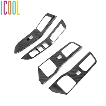 

ABS Window Control Panel Glass Lift Switch Button Cover Moludings Sticker For Ford Explorer U625 2020 Interior Accessories