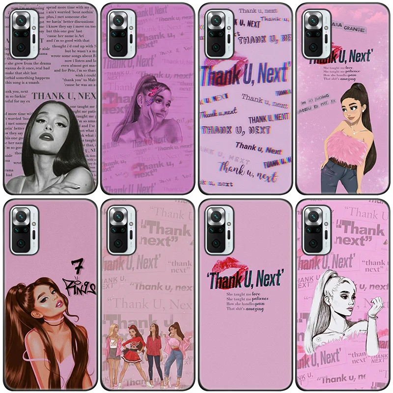 Силиконовый чехол для телефона Ariana-Grande Thank U Xiaomi Redmi Note 11 10 9 8 Pro 11T 10T 10S 9S 8T 9A 9C 9T