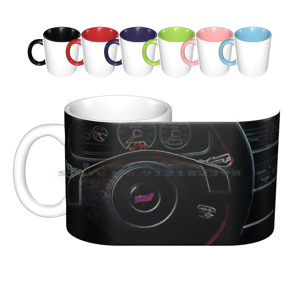 Technica International Ceramic Mugs Tazze Da Caffè Tazza Da Tè Al Latte Sti 22B Swrt Wrc Colin Mcane Burns Grist Rally Race Car Gc8 Gdb