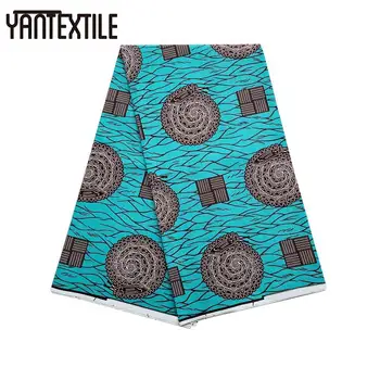 

YANTEXTILE Veritable Wax African Ankara Fabrics 6 Yards New Fashion Veritable Wax African Printed Fabric Nigeria Ankara For Girl