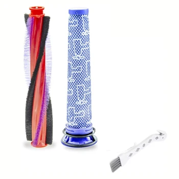

Replacement Part Kits for Dyson V6 DC62 Series Vacuum Cleaner Parts ,Brush Bar Rolling Brush&Pre Filter(225mm)