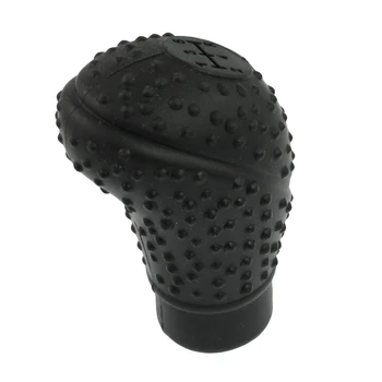 

anti-slip car truck silicone flexible shifter knob cover black