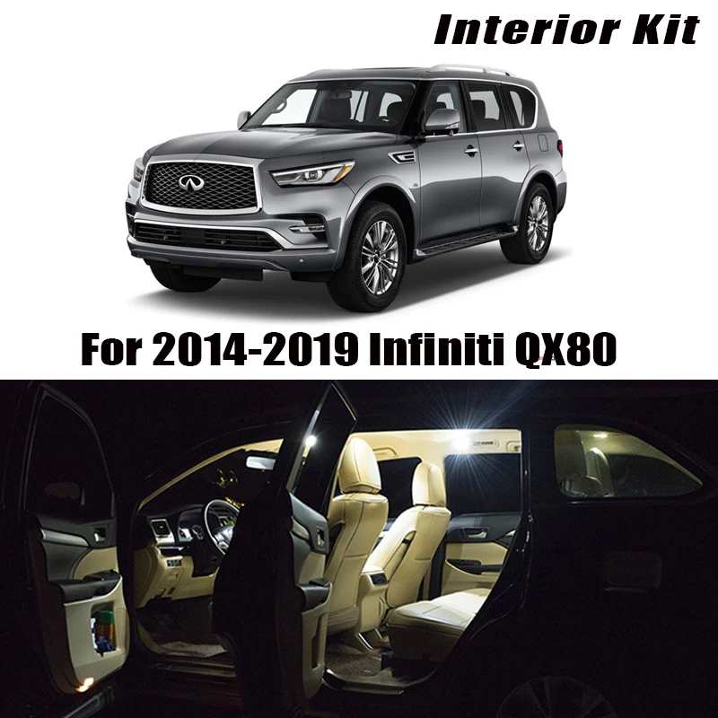 13 шт. лампы для автомобиля Infiniti QX80 2014 2019|Сигнальная лампа| |