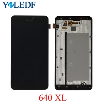 

For Microsoft Nokia Lumia 640xl 640 xl LCD Display Touch Screen Panel Digitizer Assembly with frame replacement Parts+Tela tools
