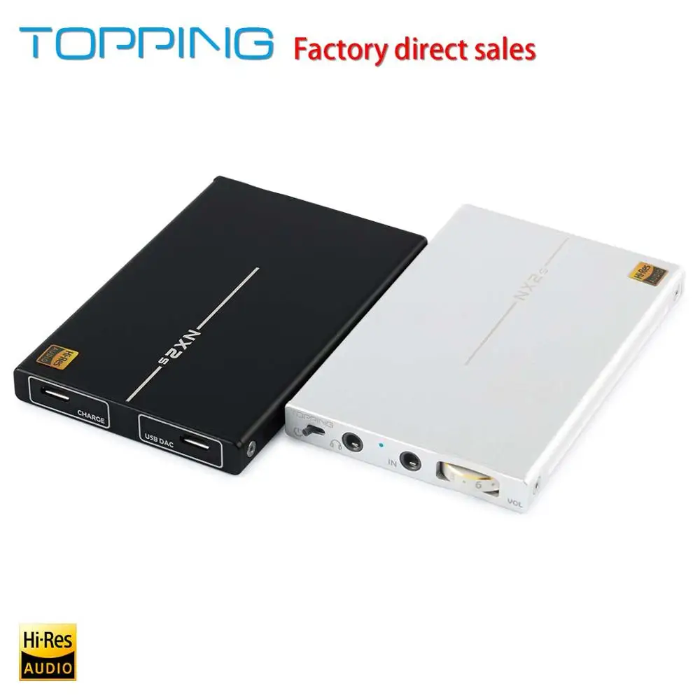 Topping NX2s ультра тонкий HIFI DAC портативный усилитель для наушников LMH6643 + OPA1652 9 мм