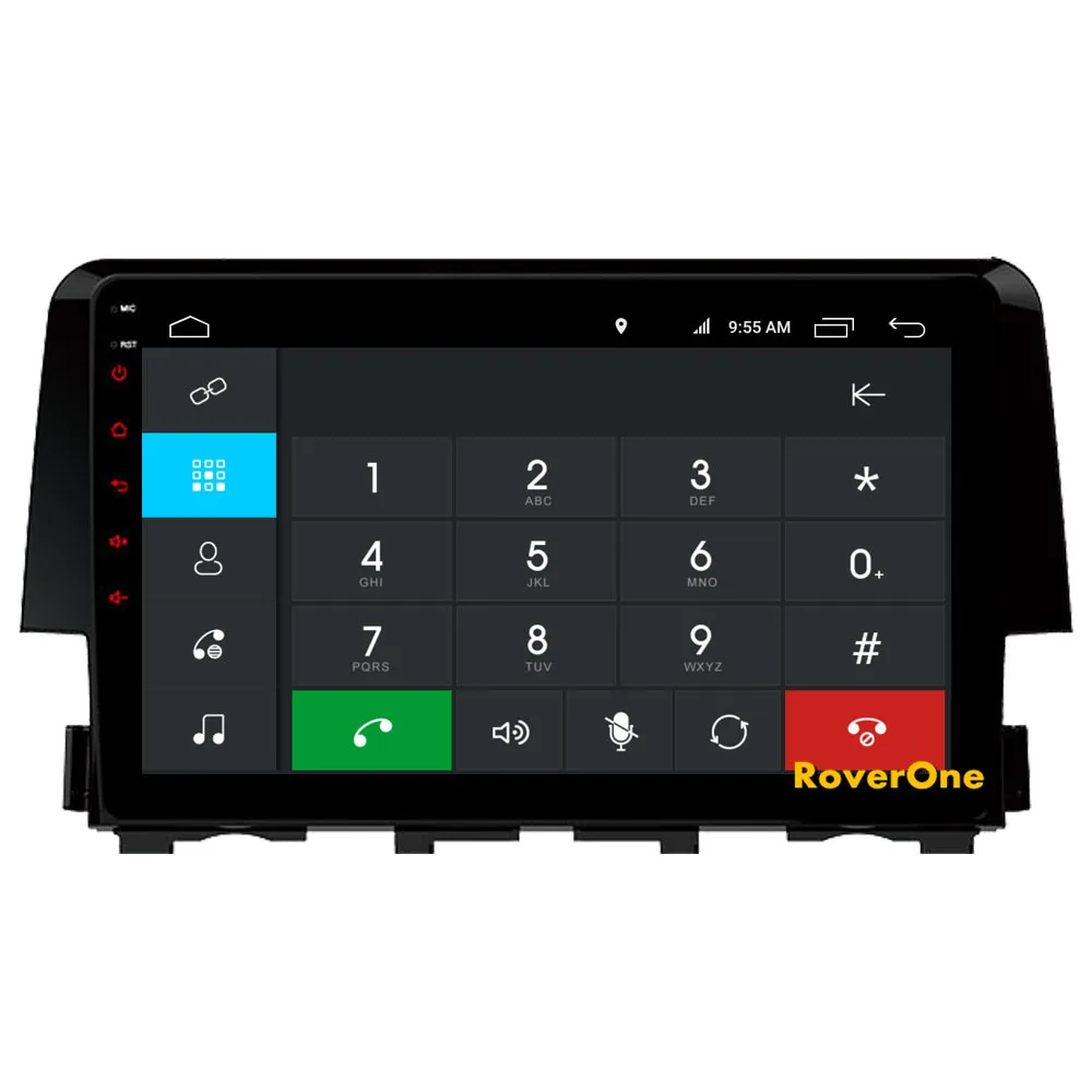 Автомобильный мультимедийный плеер для Honda Civic Android 9,0 Авторадио Bluetooth радио gps навигация DSP MirrorLink