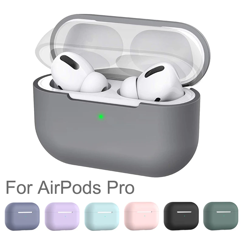 Силиконовый чехол защитный для Apple AirPods Pro ТПУ Bluetooth наушники мягкий силиконовый Air