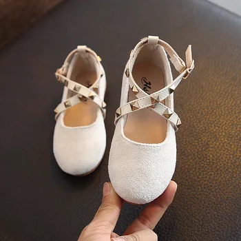 

Spring and Autumn 2020 Korean Girls' Leather Shoes, Lint Shoes, Children's Bean Shoes, Non-skid, Soft-soles.