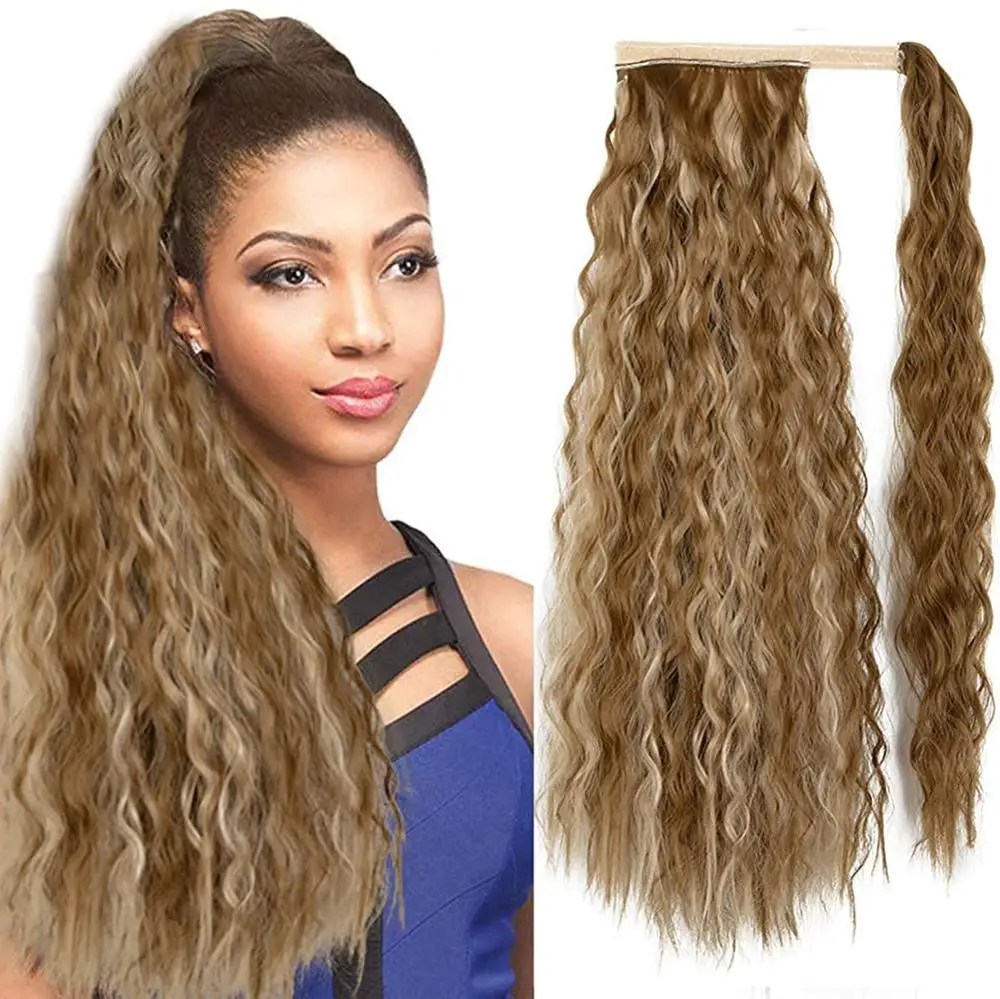 Good Deal Hairpiece-Wrap Hair-Extensions Blonde Fack-Hair Long-Ponytail Curly Clip Brown Ombre 7WJoR3OQQdm