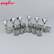 GUYKER Upgraded version Chrome Silver Tuners Electric Guitar Machine Heads Tuners