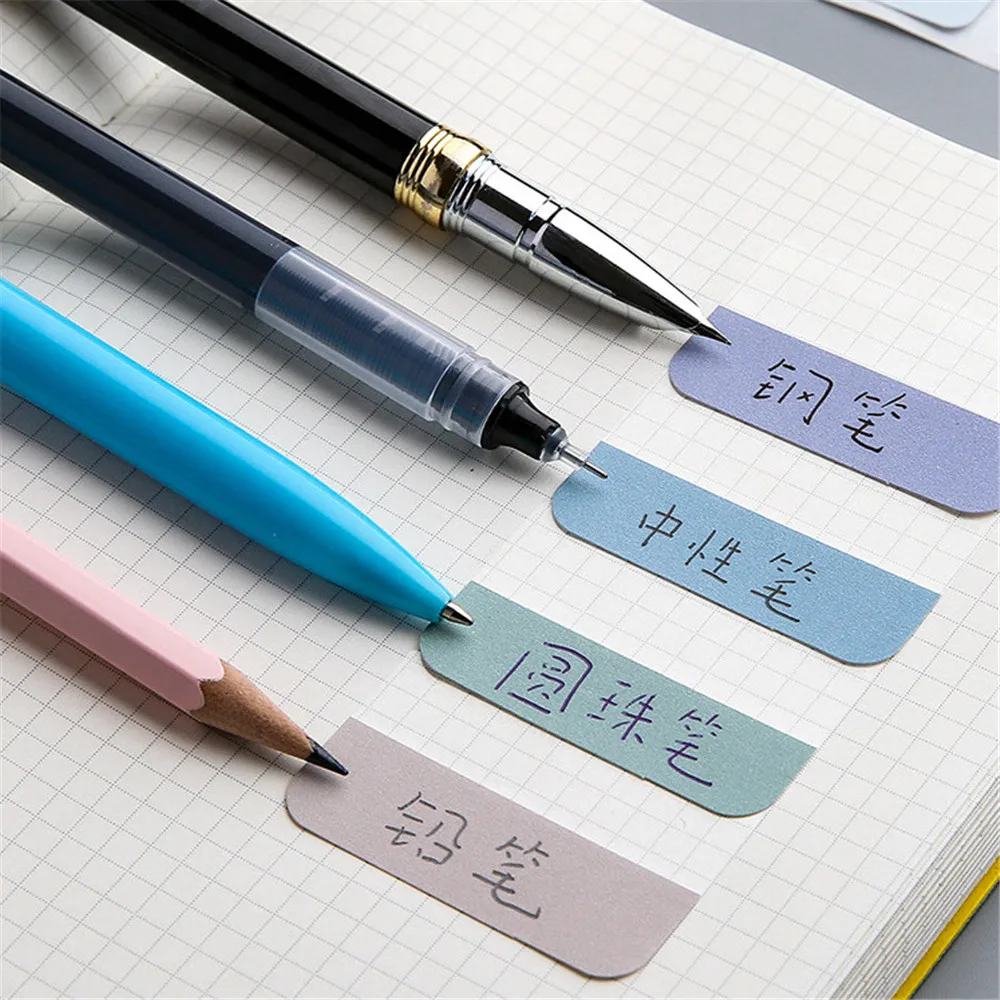 10sheets Morandi Color Index Stickers Self Adhesive Categorized Label Tag Marker Paper for Diary Agenda Planner Writable Sticker
