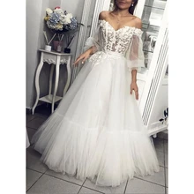 Белое платье для выпускного вечера длинное с открытыми плечами половина Тюль с длинным рукавом Иллюзия Формальные Вечерние платья размера плюс индивидуальный заказ CP326