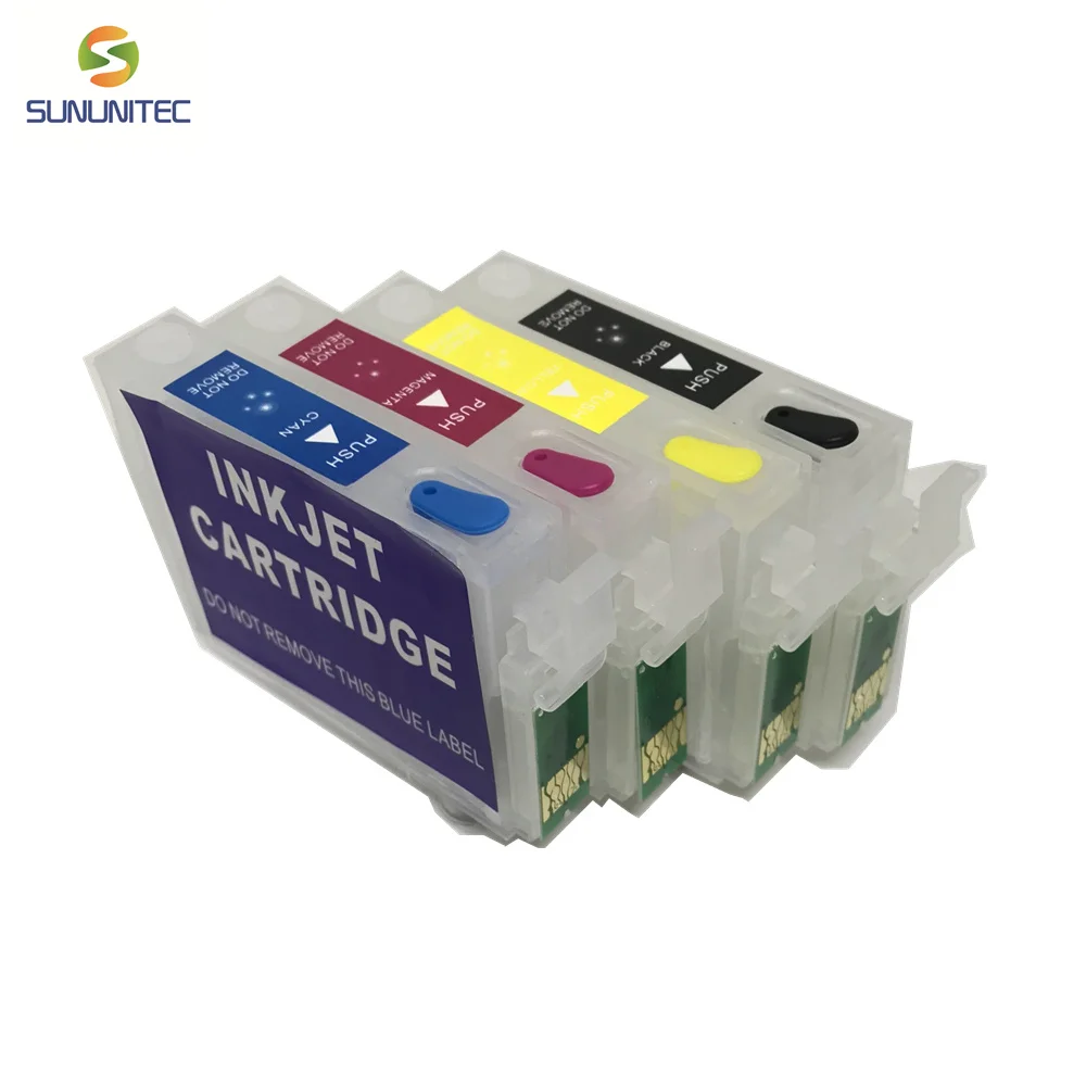 4 цвета/комплект 135 T1351 + T1332 T1334 многоразового картридж для EPSON Stylus T25 TX123 TX125 TX133 TX135