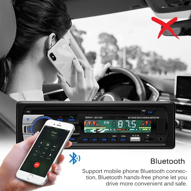 4*60 Вт Bluetooth fm-радио Aux автомобильное радио 12 В lcd Автомобильный медиаплеер SD USB MP3 автомагнитолы Автомобильная электроника