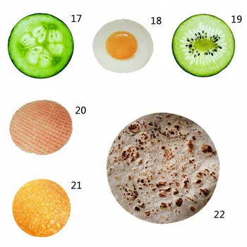

Blanket Food Creations Pizza Hamburger Throw Comfort Perfectly Round Bathroom Carpet Polyester Tortilla Home Textile